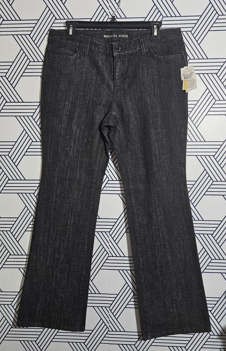 NWT Michael Kors Womens Low Rise Bootcut Jeans size 10P